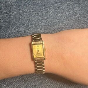 Vintage Lorus Gold Rectangular Wristwatch